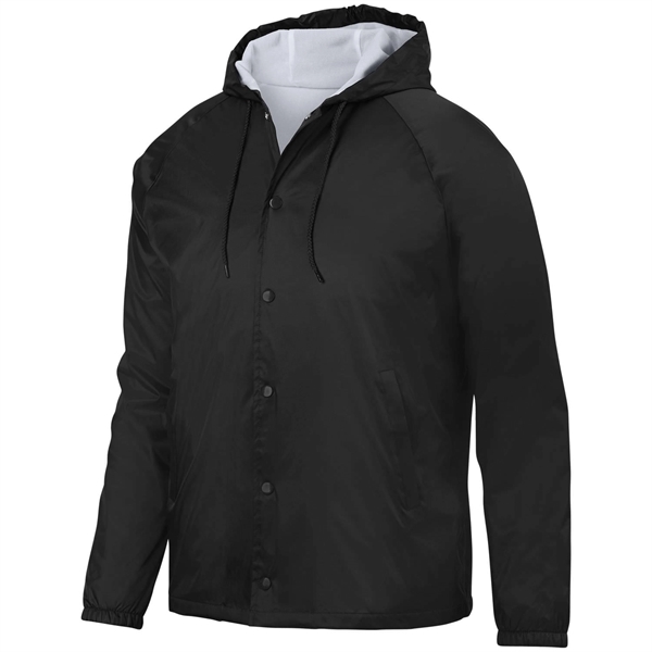 Water-resistant coach's jacket with a snap front, raglan sleeves, and reinforced... from ASI 37461 Augusta Sportswear