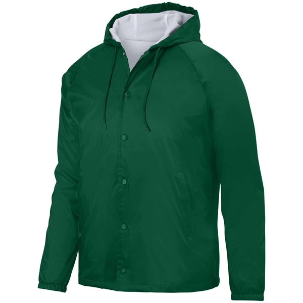 Water-resistant coach's jacket with a snap front, raglan sleeves, and reinforced... from ASI 37461 Augusta Sportswear