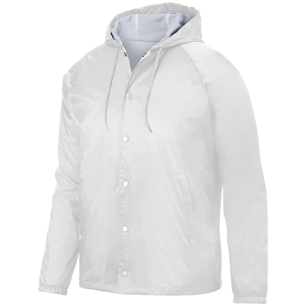 Water-resistant coach's jacket with a snap front, raglan sleeves, and reinforced... from ASI 37461 Augusta Sportswear