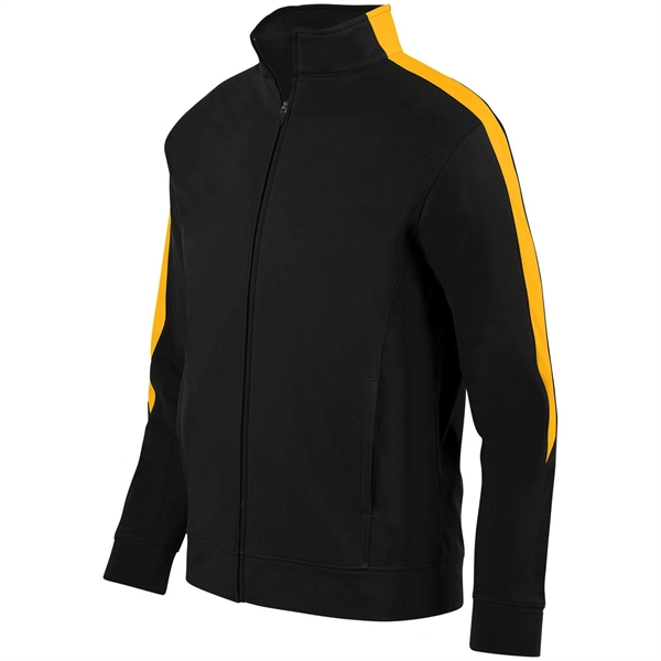 Heavyweight 100% polyester Medalist jacket with contrast color inserts on the... from ASI 37461 Augusta Sportswear