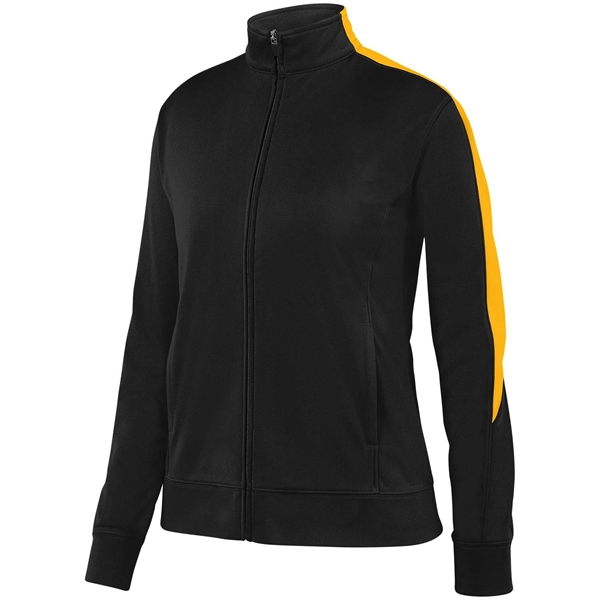 Ladies' heavyweight 100% polyester Medalist jacket with contrast color inserts on... from ASI 37461 Augusta Sportswear