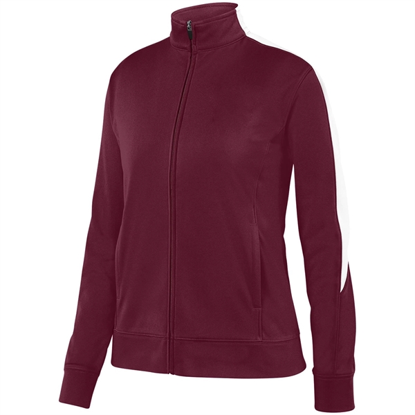 Ladies' heavyweight 100% polyester Medalist jacket with contrast color inserts on... from ASI 37461 Augusta Sportswear