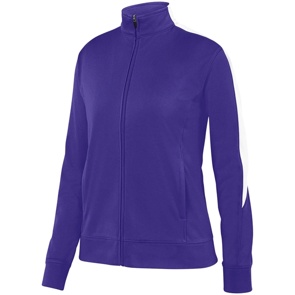 Ladies' heavyweight 100% polyester Medalist jacket with contrast color inserts on... from ASI 37461 Augusta Sportswear
