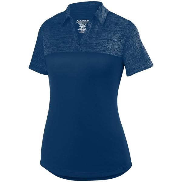Ladies' 100% polyester sport shirt with moisture wicking, a heathered top... from ASI 37461 Augusta Sportswear