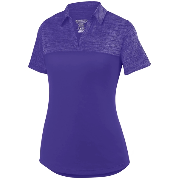 Ladies' 100% polyester sport shirt with moisture wicking, a heathered top... from ASI 37461 Augusta Sportswear
