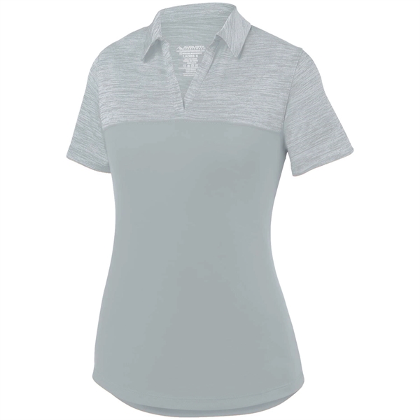 Ladies' 100% polyester sport shirt with moisture wicking, a heathered top... from ASI 37461 Augusta Sportswear