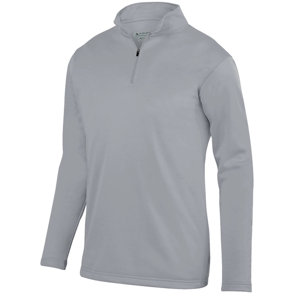 100% polyester fleece quarter-zip pullover with moisture wicking and double-needle hemmed... from ASI 37461 Augusta Sportswear