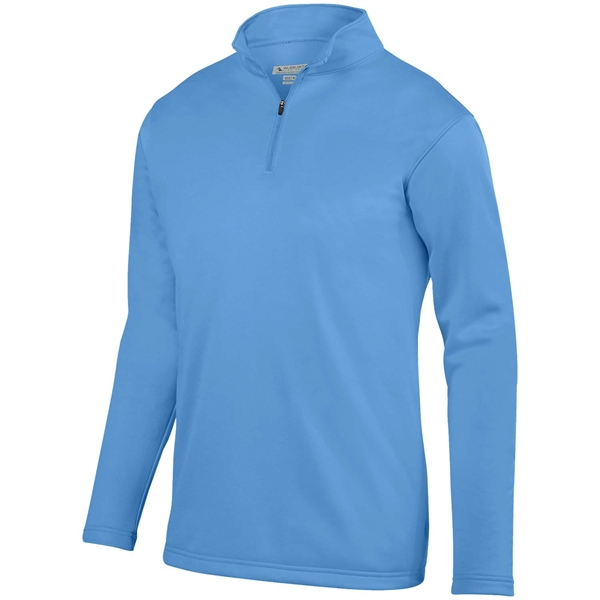 100% polyester fleece quarter-zip pullover with moisture wicking and double-needle hemmed... from ASI 37461 Augusta Sportswear