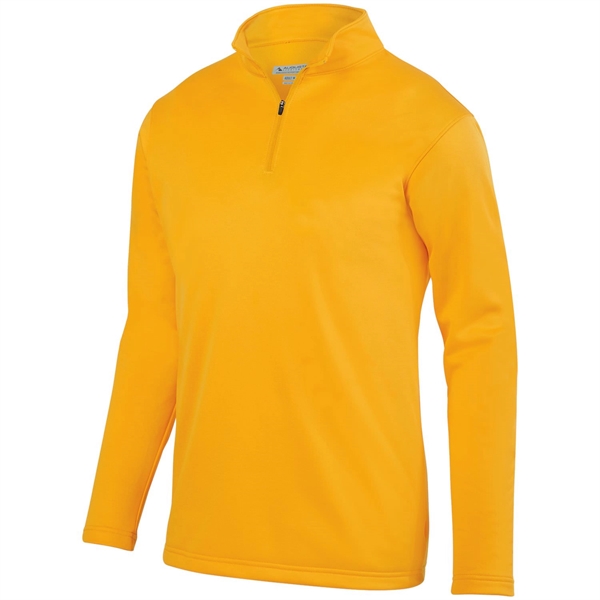 100% polyester fleece quarter-zip pullover with moisture wicking and double-needle hemmed... from ASI 37461 Augusta Sportswear