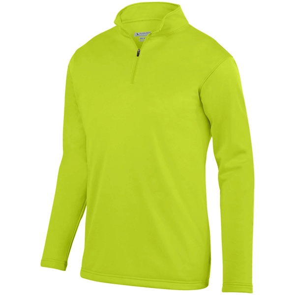 100% polyester fleece quarter-zip pullover with moisture wicking and double-needle hemmed... from ASI 37461 Augusta Sportswear
