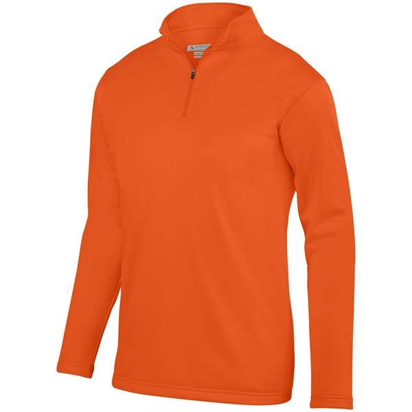 100% polyester fleece quarter-zip pullover with moisture wicking and double-needle hemmed... from ASI 37461 Augusta Sportswear