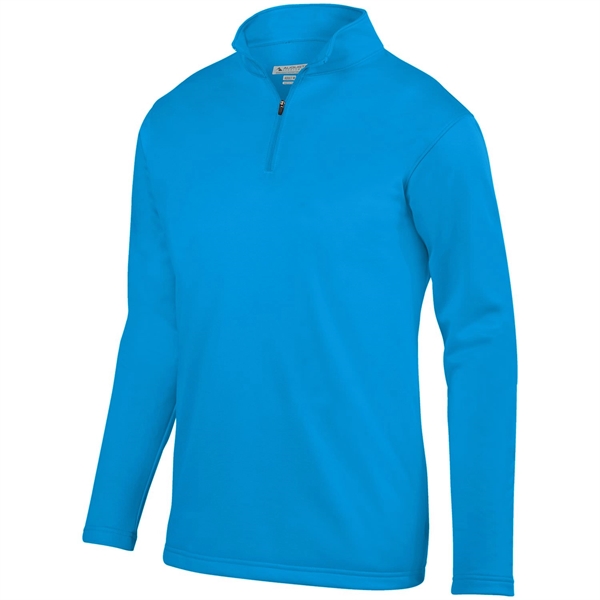 100% polyester fleece quarter-zip pullover with moisture wicking and double-needle hemmed... from ASI 37461 Augusta Sportswear