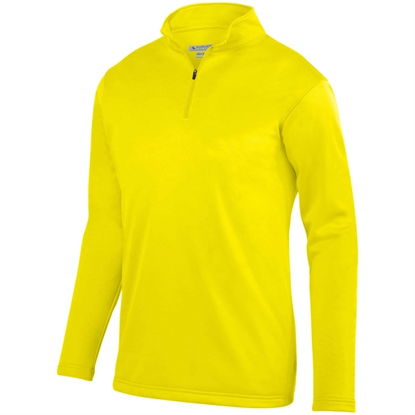 100% polyester fleece quarter-zip pullover with moisture wicking and double-needle hemmed... from ASI 37461 Augusta Sportswear