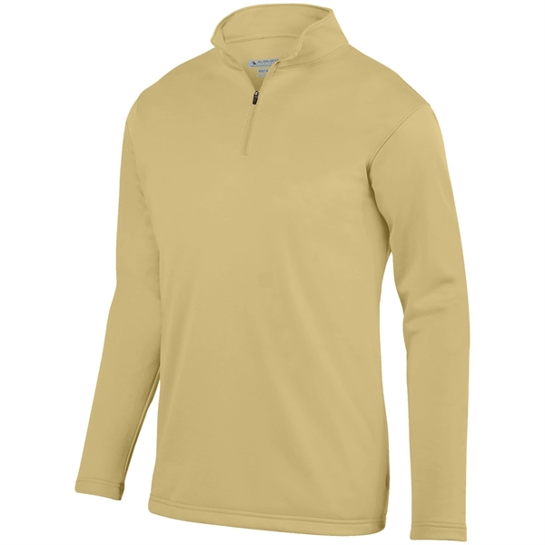 100% polyester fleece quarter-zip pullover with moisture wicking and double-needle hemmed... from ASI 37461 Augusta Sportswear