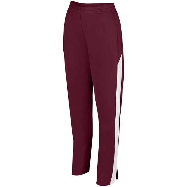 Ladies' Medalist pant 2.0 made of heavyweight 100% polyester with contrast... from ASI 37461 Augusta Sportswear