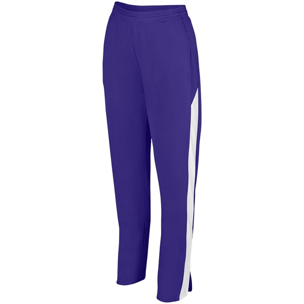 Ladies' Medalist pant 2.0 made of heavyweight 100% polyester with contrast... from ASI 37461 Augusta Sportswear