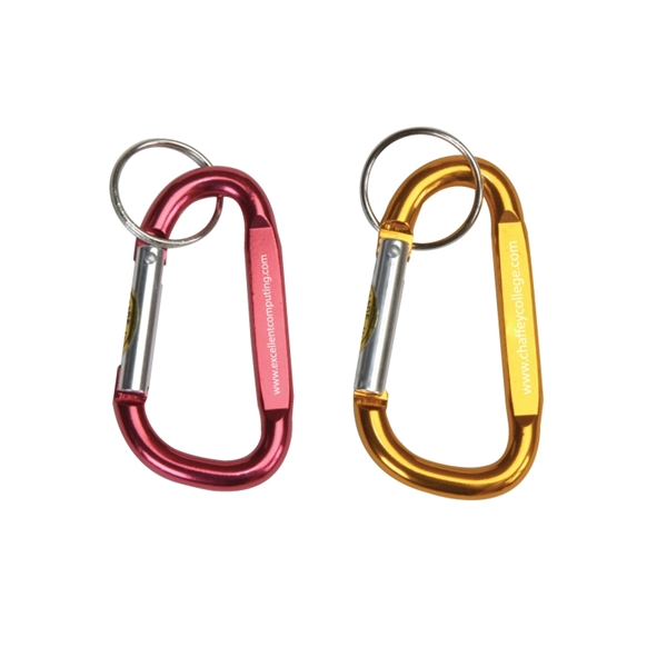 6mm carabiner made of anodized aluminum with a split keyring.... from ASI 57655 STOPNGO Line