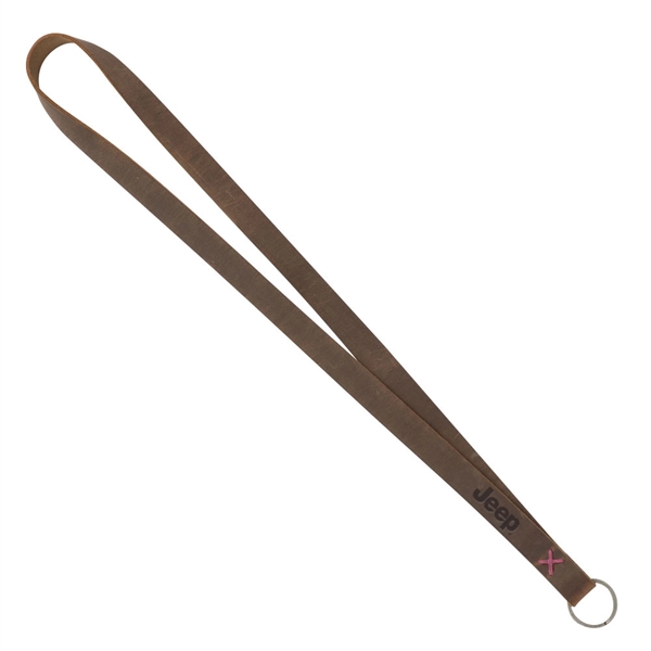 20 3/8" x 3/4" Roper leather lanyard strap with 11 Irish... from ASI 88060 Snugz/USA Inc / SnugZ USA®