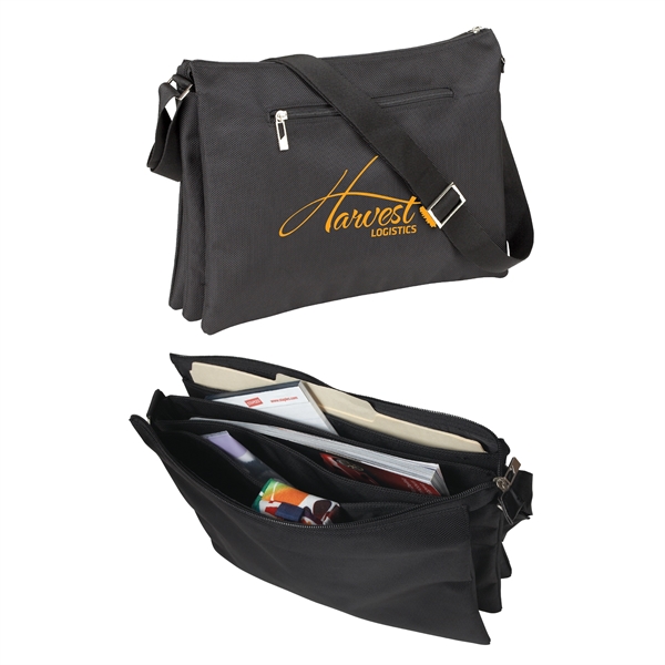 This messenger bag features a zippered main compartment which includes a... from ASI 34800 Alstar Creations / Alstar Line