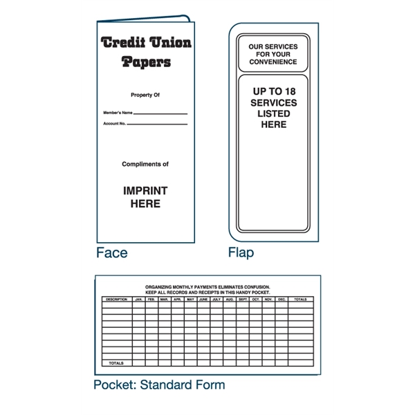 Wallet style folder 10 1/4" X 4 1/2"... from ASI 32050 Admore / Admore®