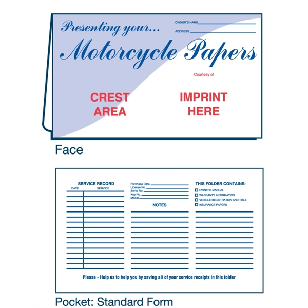 Wallet style folder 9-7/8" x 6".... from ASI 32050 Admore / Admore®