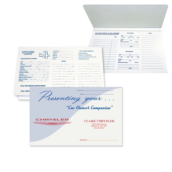 Blue Wave wallet style folder 9-7/8" x 6"... from ASI 32050 Admore / Admore®