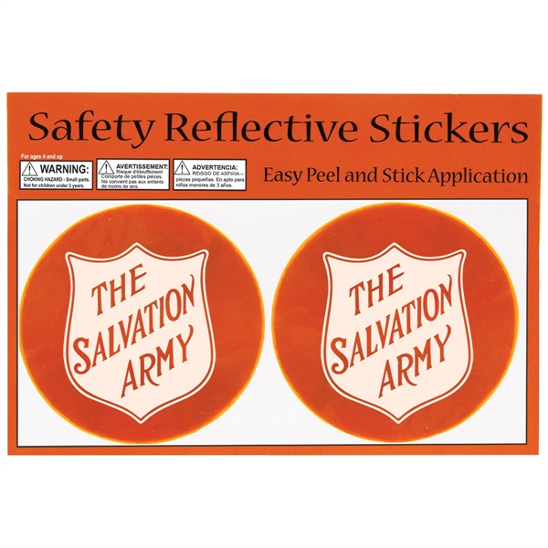 Neon colored, circular shaped safety reflective stickers.... from ASI 62190 Illini
