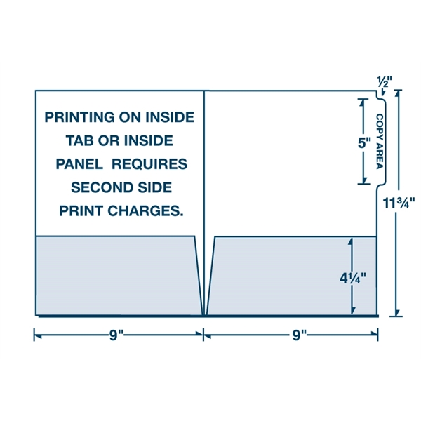 Large presentation folder with file tab and two 4-1/4" pockets.... from ASI 32050 Admore / Admore®