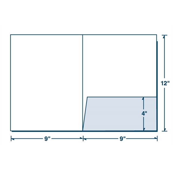 Full Color One Pocket Large presentation folder with square corners with... from ASI 32050 Admore / Admore®