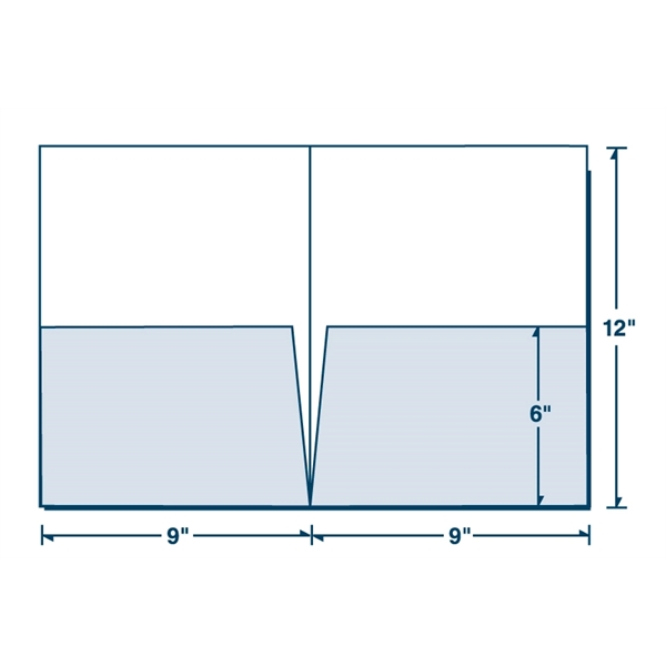 Presentation Folder with Tall Pockets measures 9" x 12" with two... from ASI 32050 Admore / Admore®