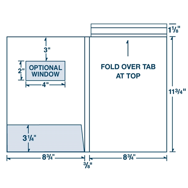 Full size tax return folder with fold down tab.... from ASI 32050 Admore / Admore®