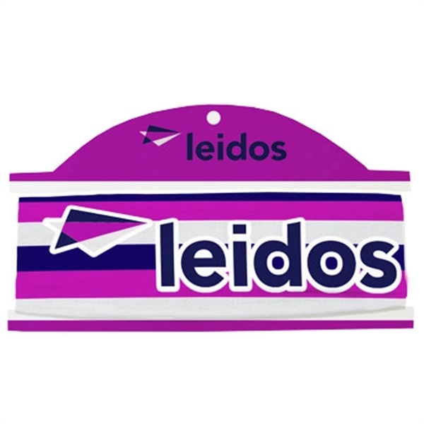 Athletic headband made of stretchy polyester material with a double-sided, full... from ASI 45657 Pop! Promos