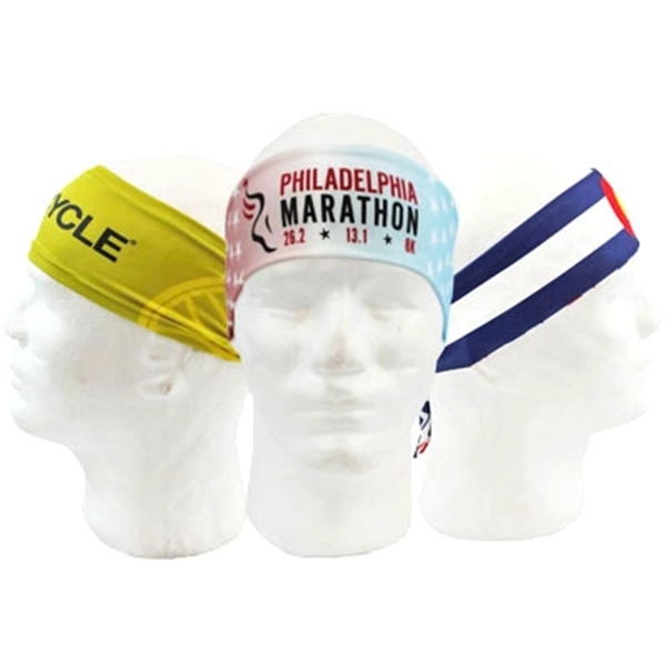 Athletic headband made of stretchy polyester material with a full color,... from ASI 45657 Pop! Promos