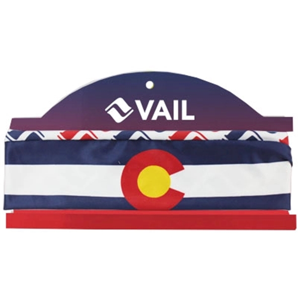 Athletic headband made of stretchy polyester material with a full color,... from ASI 45657 Pop! Promos