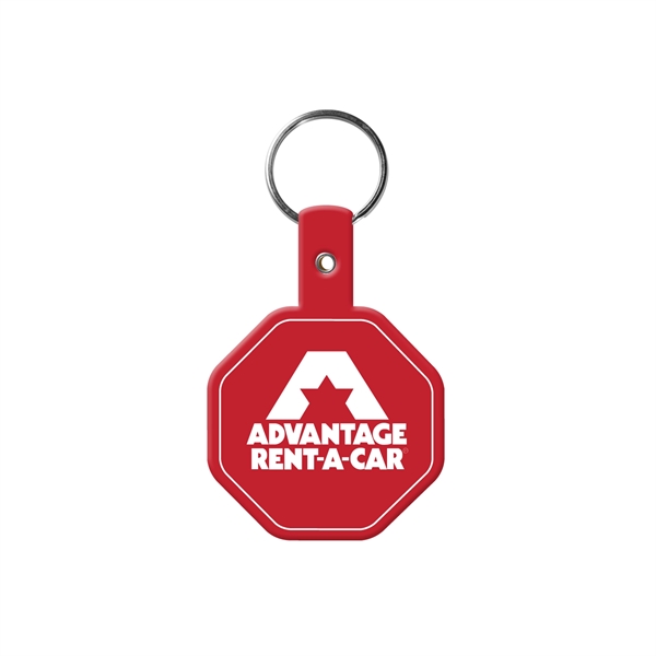 Flexible stop sign shape key tag made in the USA with... from ASI 52840 Evans Manufacturing