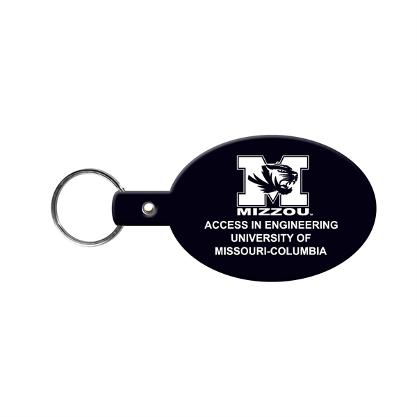 Flexible oval shaped key tag available in 17 different colors and... from ASI 52840 Evans Manufacturing