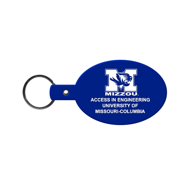 Flexible oval shaped key tag available in 17 different colors and... from ASI 52840 Evans Manufacturing
