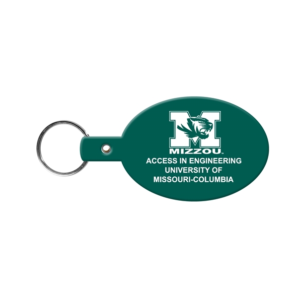 Flexible oval shaped key tag available in 17 different colors and... from ASI 52840 Evans Manufacturing