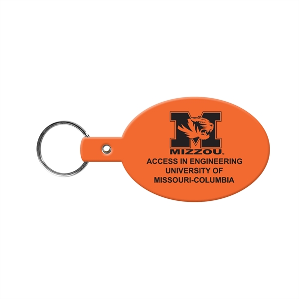 Flexible oval shaped key tag available in 17 different colors and... from ASI 52840 Evans Manufacturing