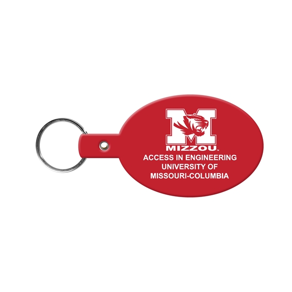 Flexible oval shaped key tag available in 17 different colors and... from ASI 52840 Evans Manufacturing