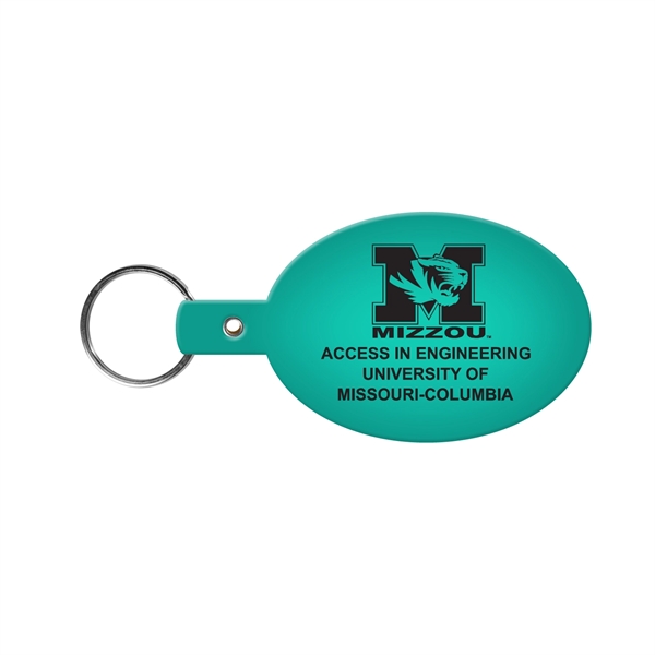Flexible oval shaped key tag available in 17 different colors and... from ASI 52840 Evans Manufacturing