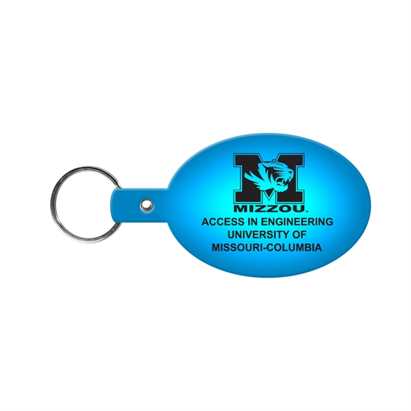 Flexible oval shaped key tag available in 17 different colors and... from ASI 52840 Evans Manufacturing