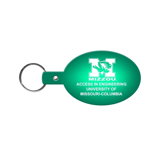 Flexible oval shaped key tag available in 17 different colors and... from ASI 52840 Evans Manufacturing