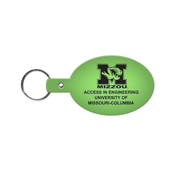Flexible oval shaped key tag available in 17 different colors and... from ASI 52840 Evans Manufacturing