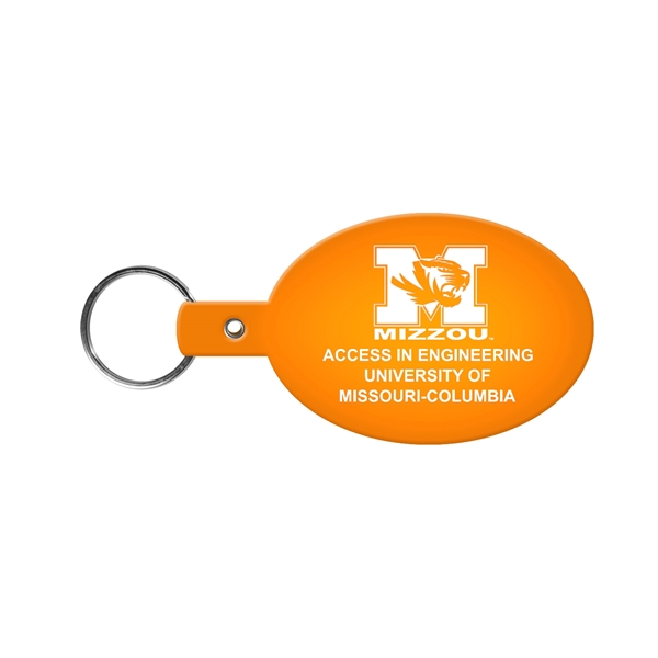 Flexible oval shaped key tag available in 17 different colors and... from ASI 52840 Evans Manufacturing