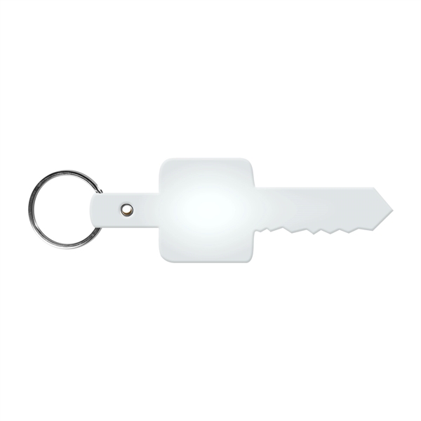 Flexible key-shaped key tag fob made in the USA with a... from ASI 52840 Evans Manufacturing