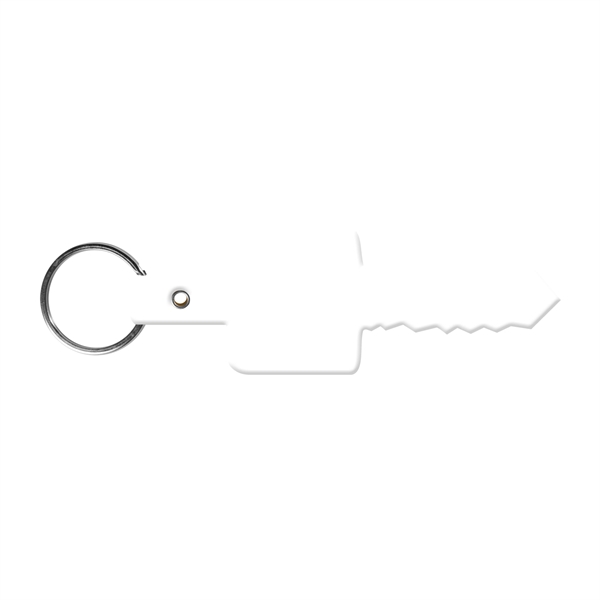 Flexible key-shaped key tag fob made in the USA with a... from ASI 52840 Evans Manufacturing