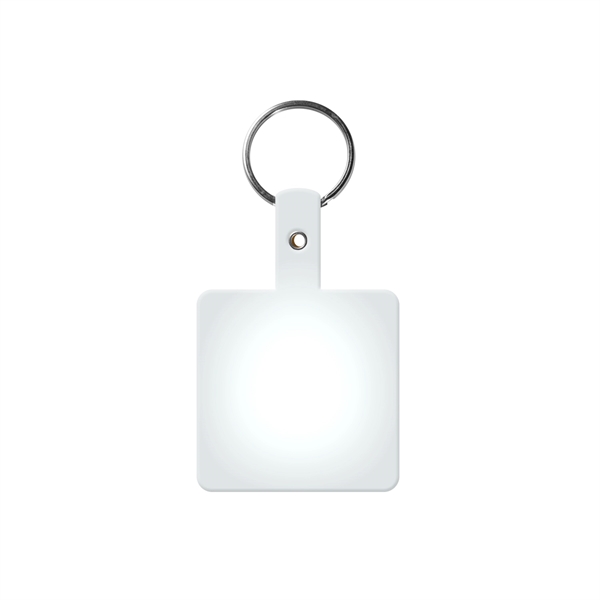 Flexible square shaped key tag made in the USA with a... from ASI 52840 Evans Manufacturing