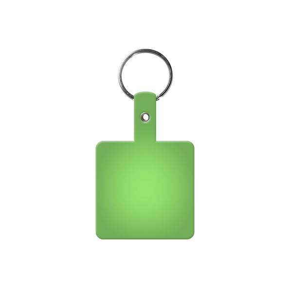 Flexible square shaped key tag made in the USA with a... from ASI 52840 Evans Manufacturing