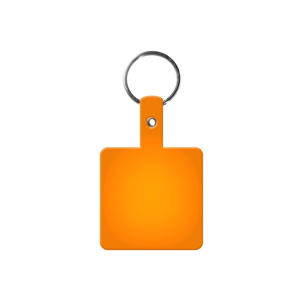 Flexible square shaped key tag made in the USA with a... from ASI 52840 Evans Manufacturing